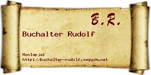 Buchalter Rudolf névjegykártya