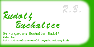 rudolf buchalter business card